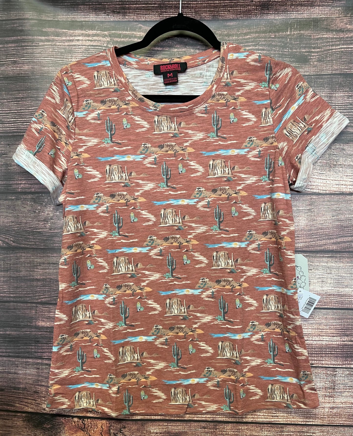 Women’s Rust Desert Print T-Shirts 49T3034