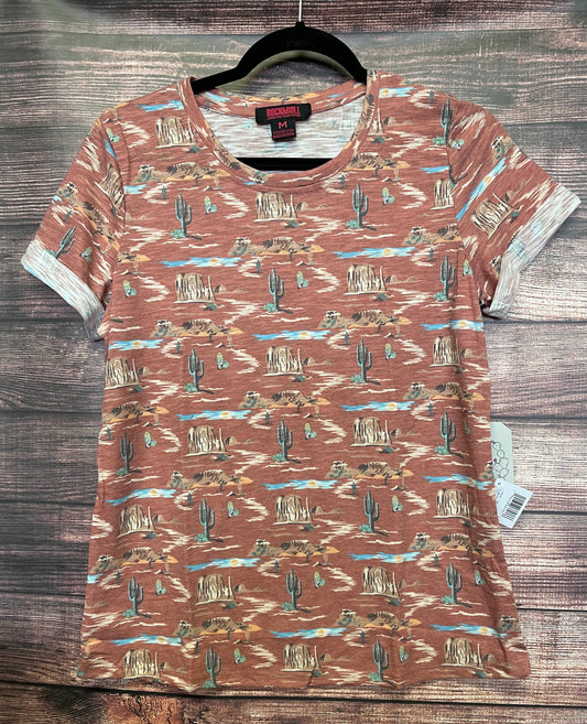 Women’s Rust Desert Print T-Shirts 49T3034