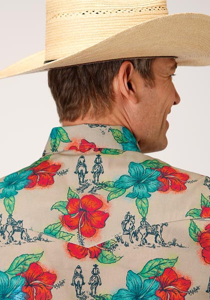 Trail Ride Tropical Western Style Men’s Shirts 03-001-0064-0366