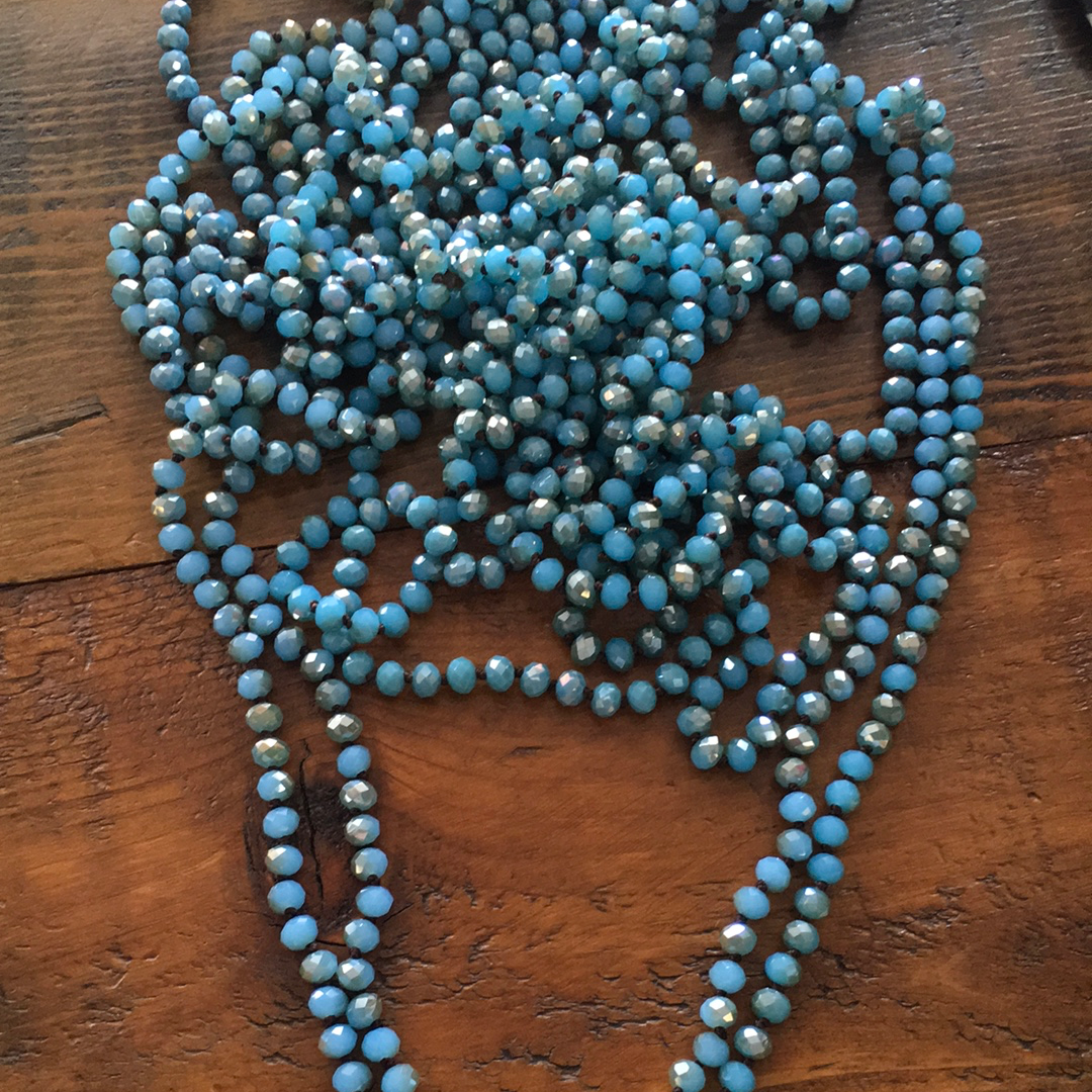 Necklaces sparkle beads in different colors RZN36005