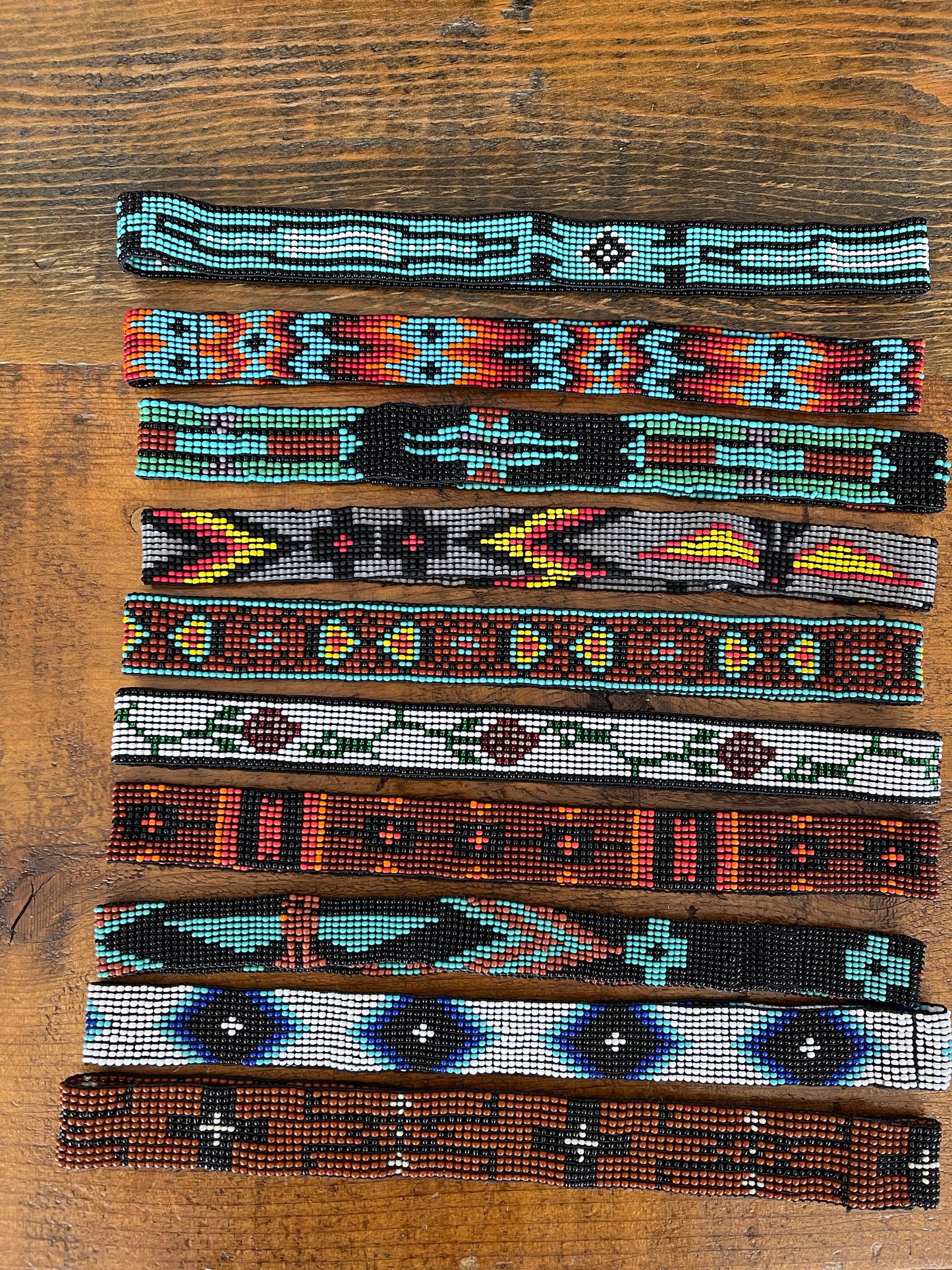 Accessories Head Band Beaded 11 Row Multi Colors B2-G B2-J B2-F B2-H B2-E B2-E B2-K B2-L B2-M B2-O