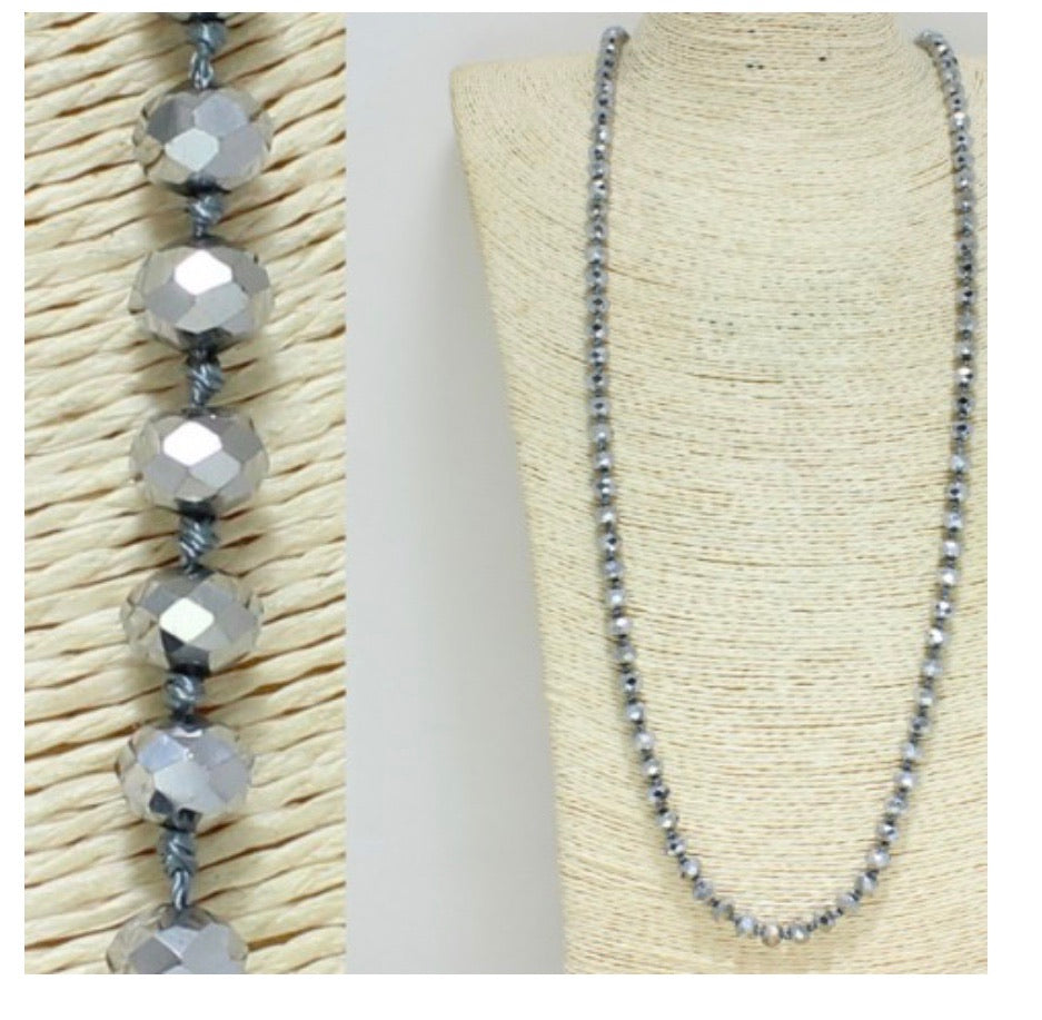 Necklaces sparkle beads in different colors RZN36005