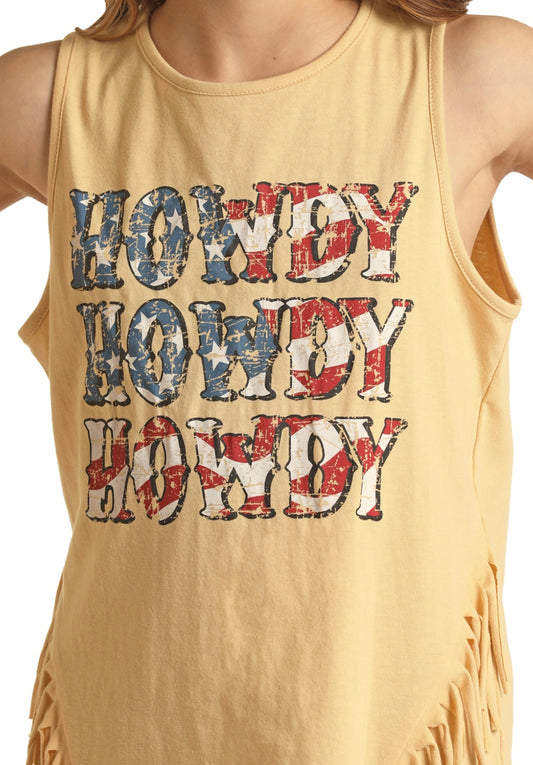 Shirts Girl’s Rock&Roll Fringe Tank RRGT20R110