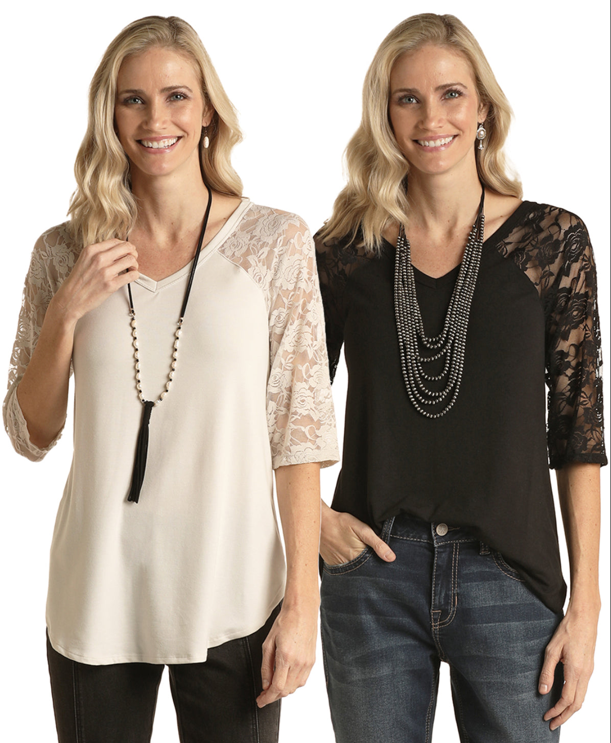 Shirts Women’s Panhandle Lace Sleeve Top WLWT21R0FH