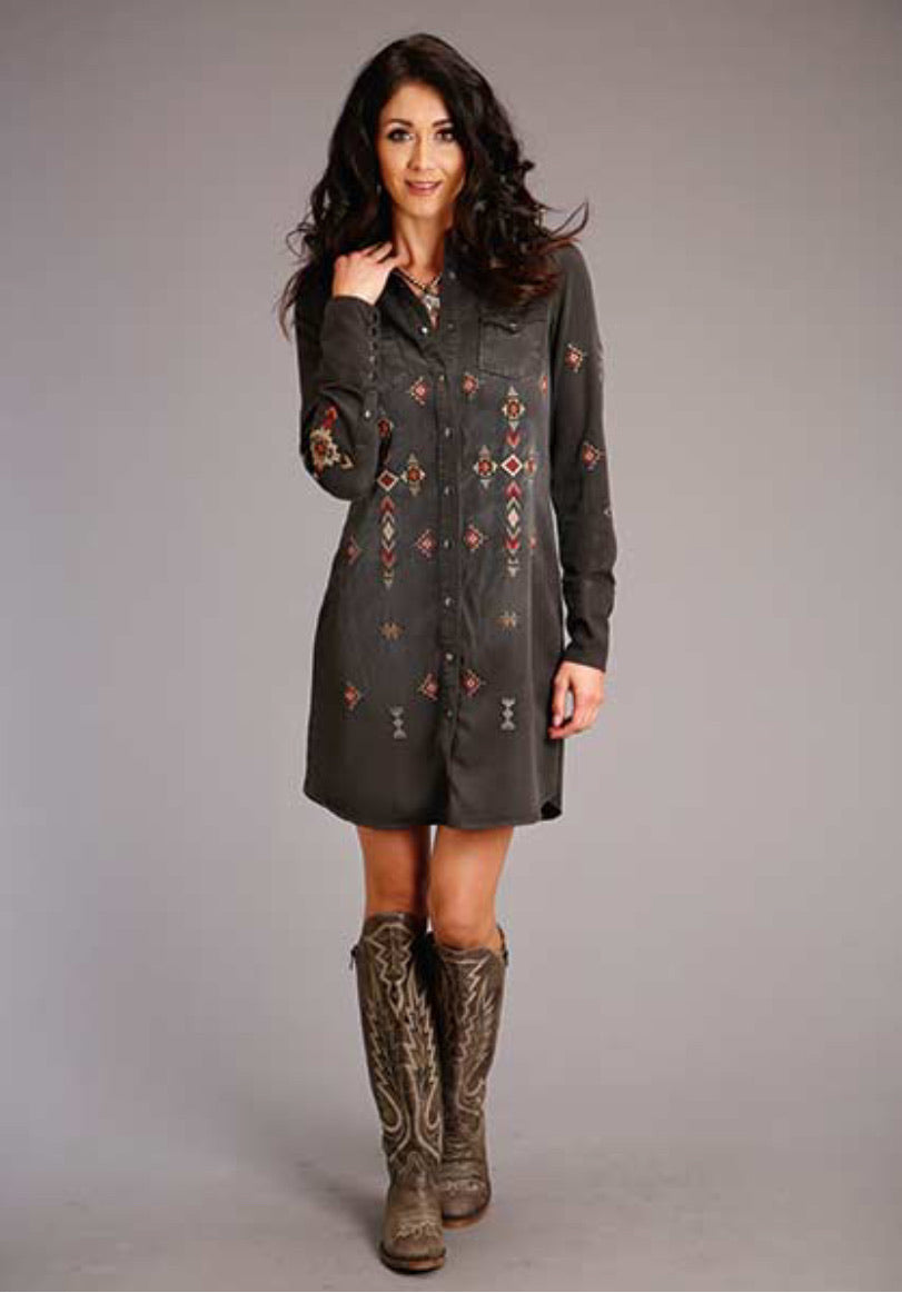 Dresses Women’s Stetson Embroidered Shirt Dress 11-057-0565-6078
