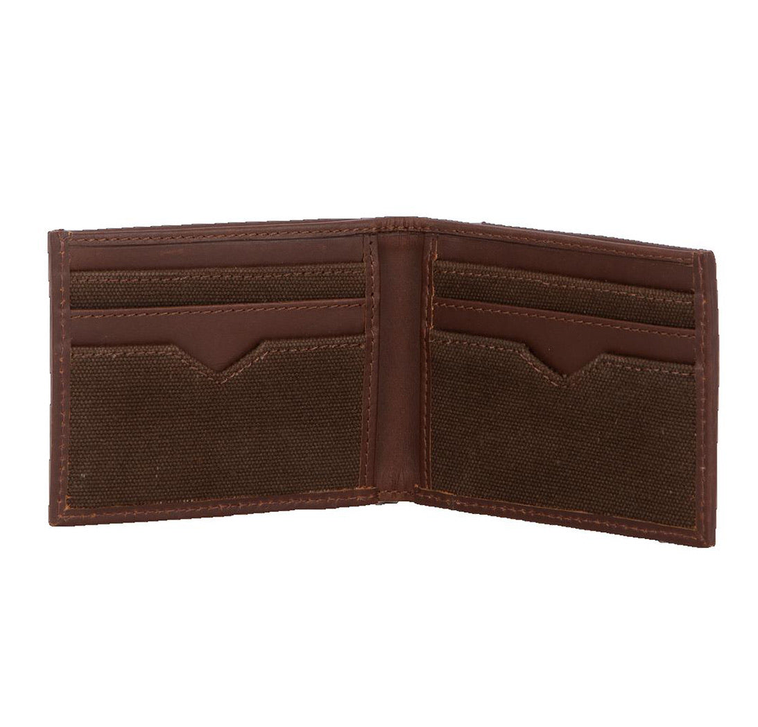 Wallet STS Chocolate Canvas Bifold II STS63817