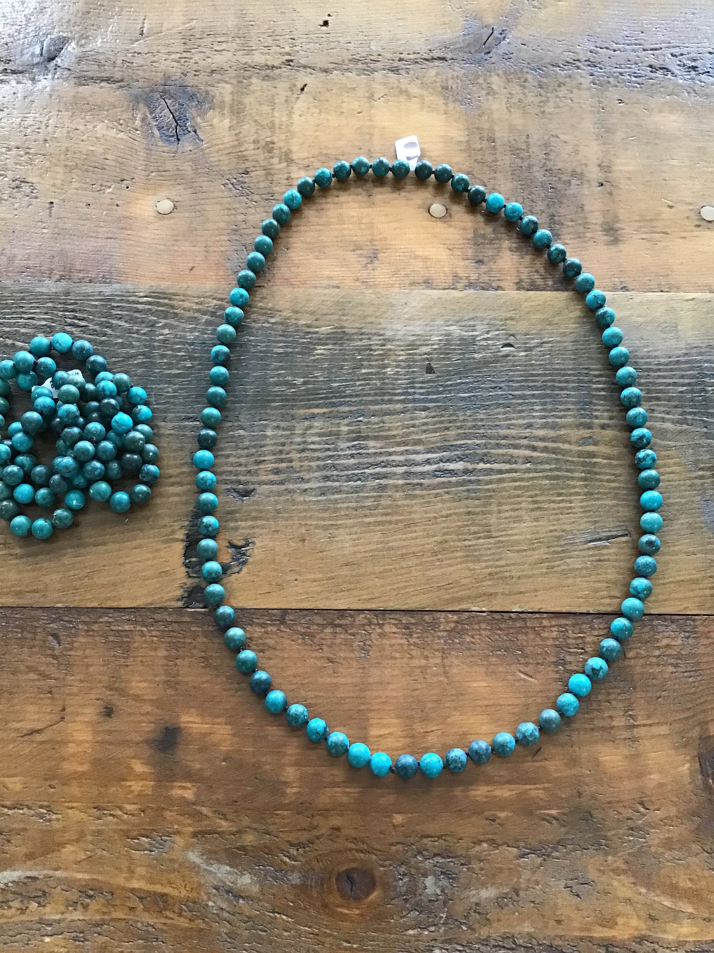 Turquoise stone necklace various lengths 33"- 34"-60"