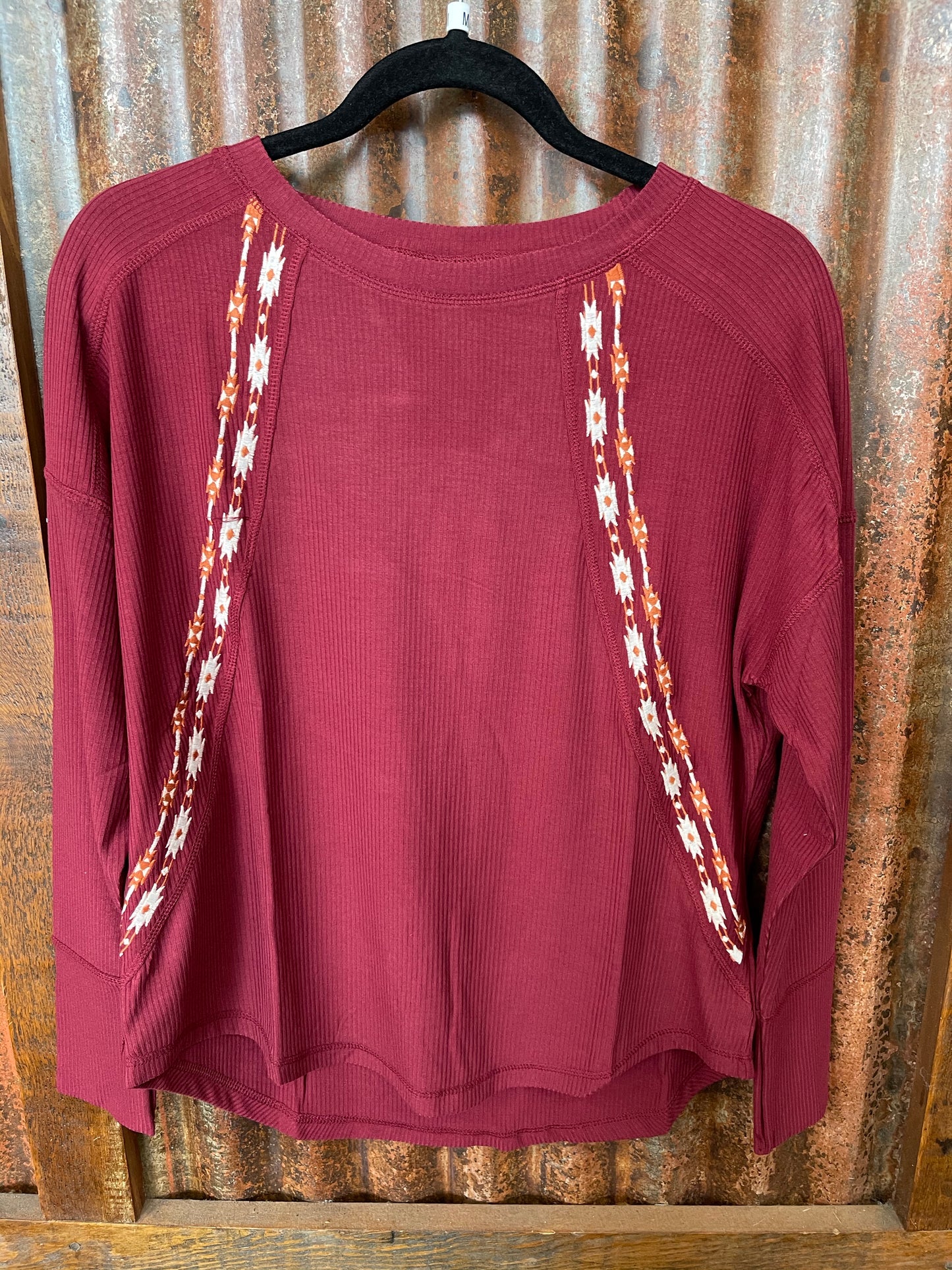 Women’s burgundy knit Cruel shirts CTW7366001