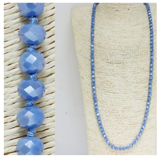 Necklaces sparkle beads in different colors RZN36005