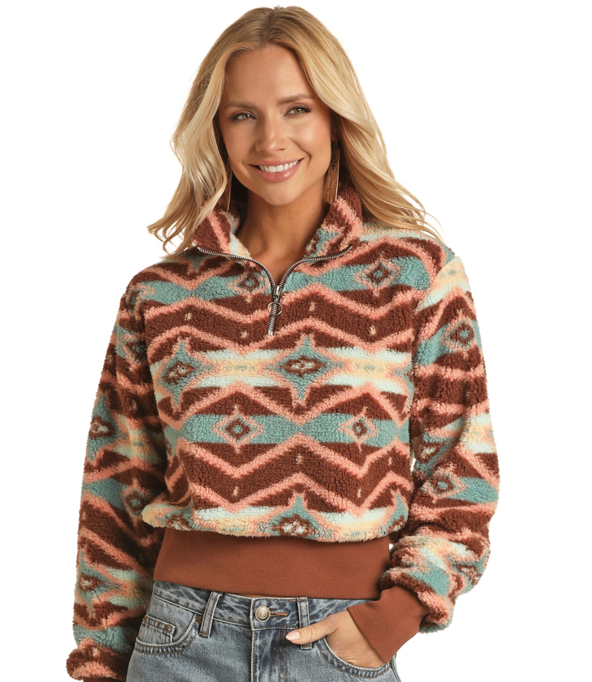 Outerwear Women’s Sherpa Pullover RRWT91R04K