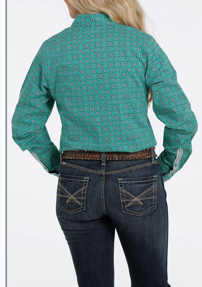 Shirts Women’s Cinch Long Sleeve Green MSW9165020