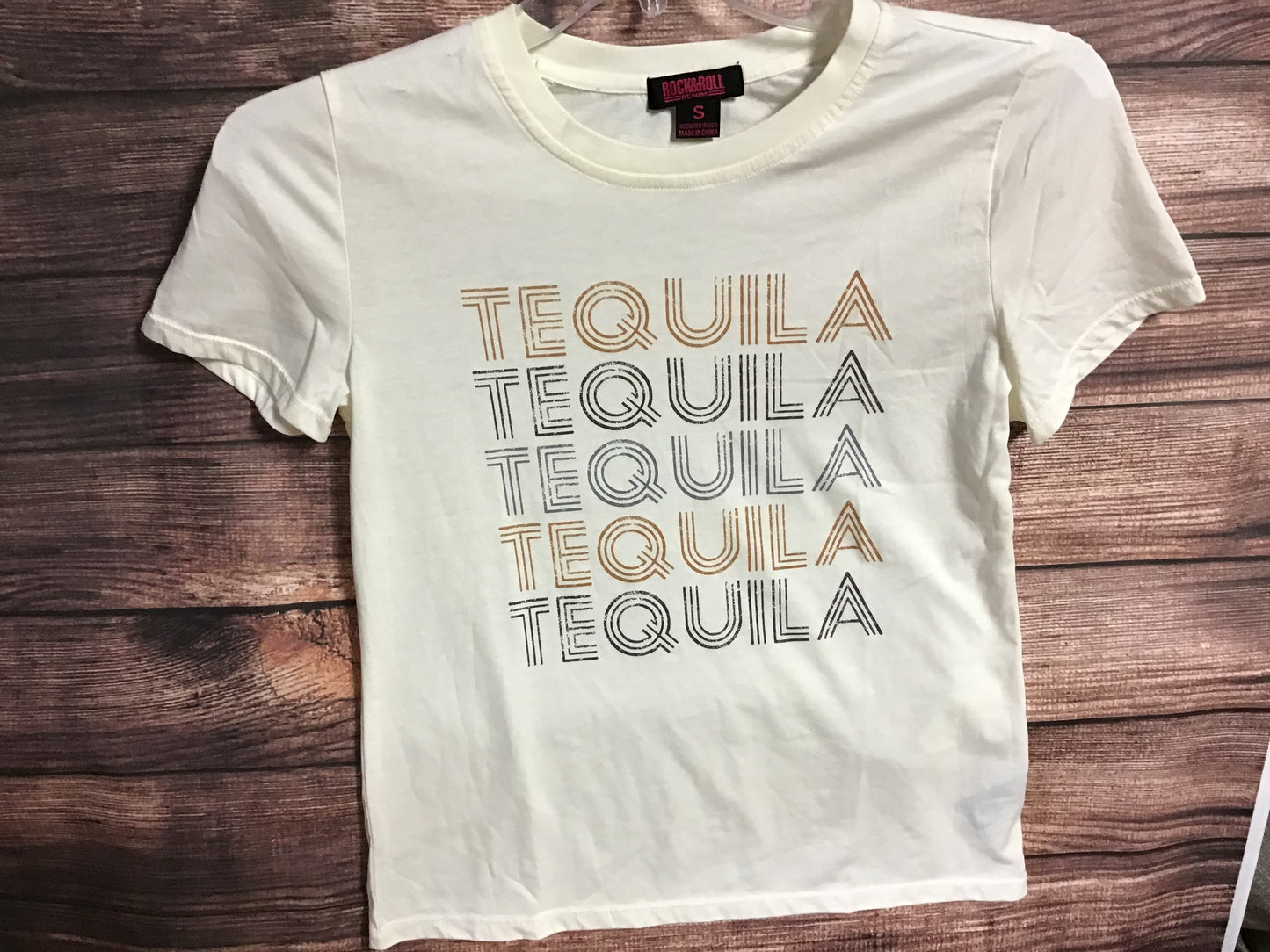 Shirts Juniors SS Tee Tequila Ecru 49T3242