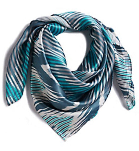 Wild Rags M&F Blue Chevron Pattern 0906233