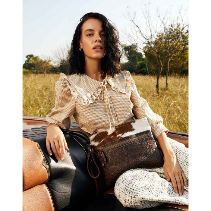Purses Bags Myra Leather & Hair On Bag S-3396