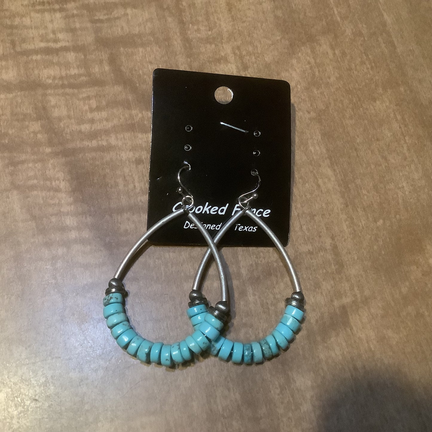 Earrings teardrop loops with turquoise, white and green stone beads ERZ210925-37, ERZ210925-39, ERZ210925-40,