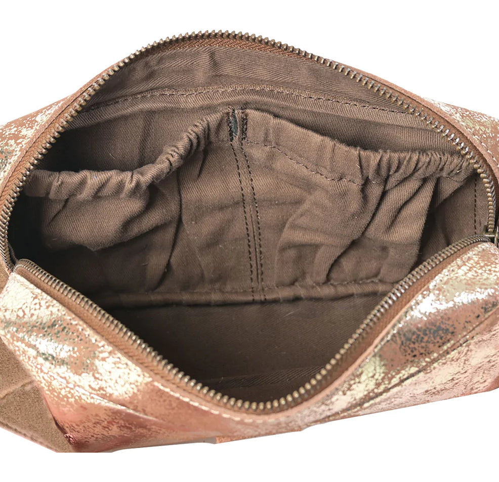 Purses STS Cowhide Flaxen Roan Cosmetic Bag STS31335