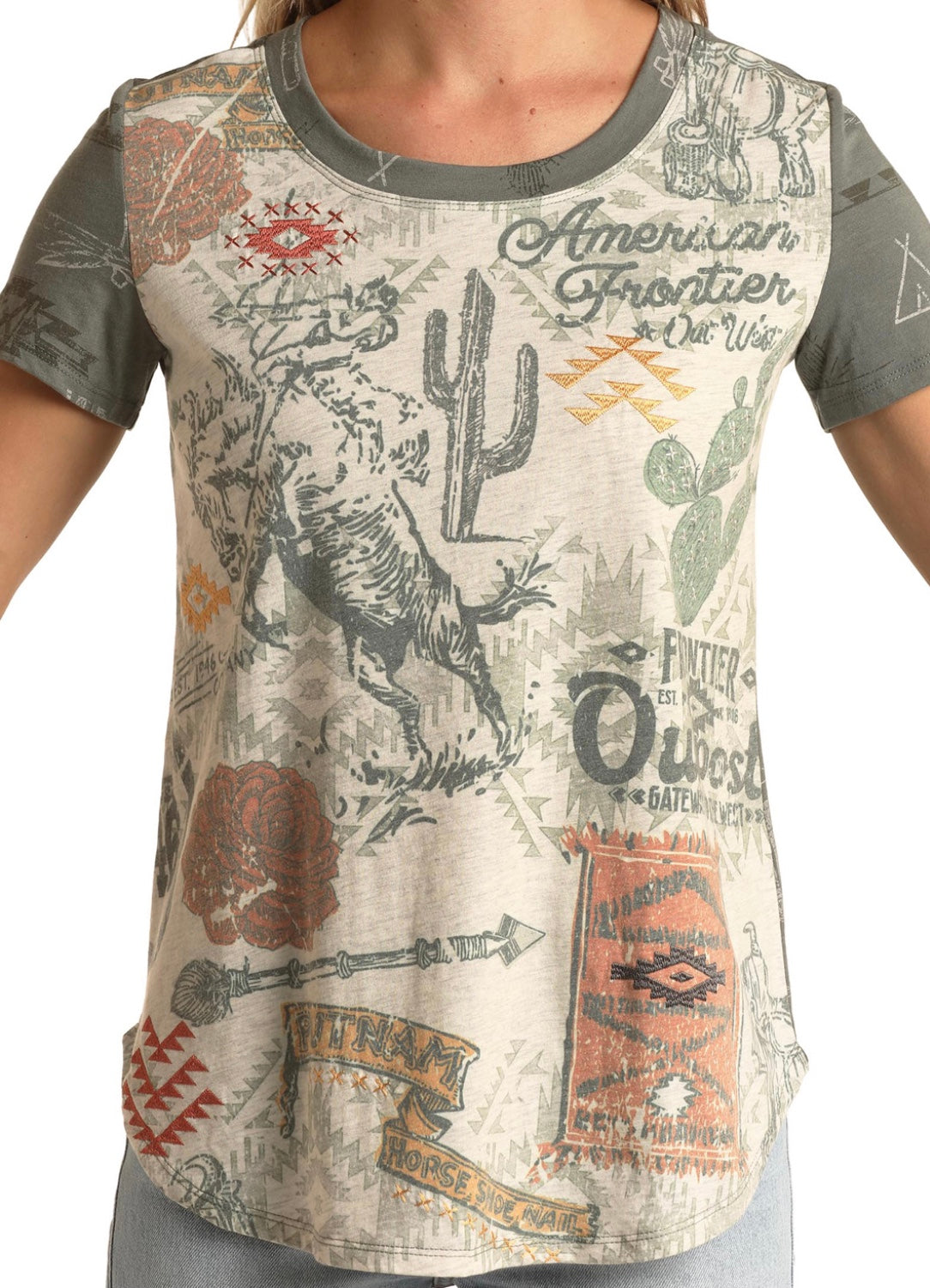 Shirts Women’s Green Poster Tee WLWT21RZIS