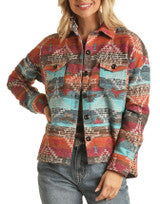 Outerwear Women’s Rock and Roll AZTEC SHIRT JACKET RRWO92RZWQ
