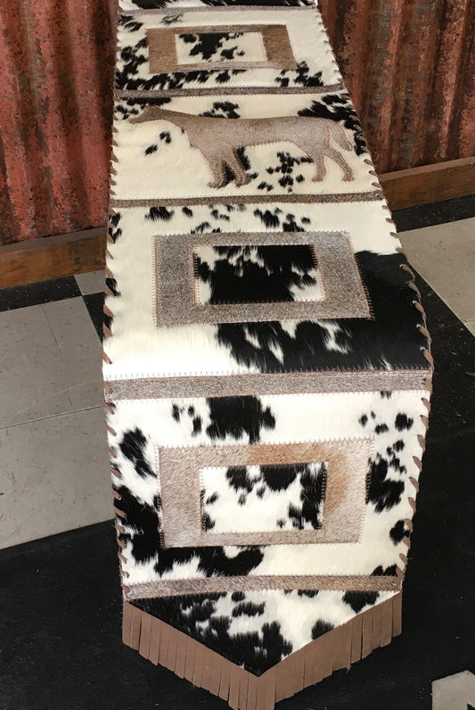 Home decor cowhide table runner giftware 64878007. 64878006. 64878005 cowhides