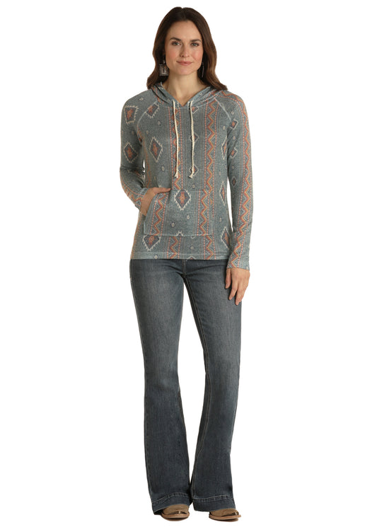 Outerwear Women’s Panhandle Printed Sweater Hoodie WLWT94R01N