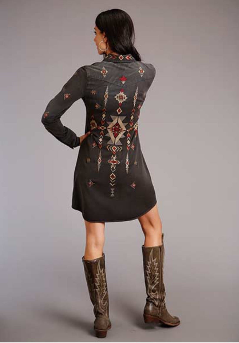 Dresses Women’s Stetson Embroidered Shirt Dress 11-057-0565-6078