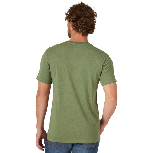 Shirts Mens Wrangler Logo Tee Green 112319275