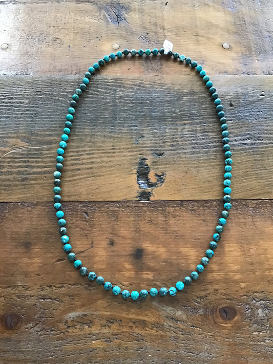 Turquoise stone necklace various lengths 33"- 34"-60"