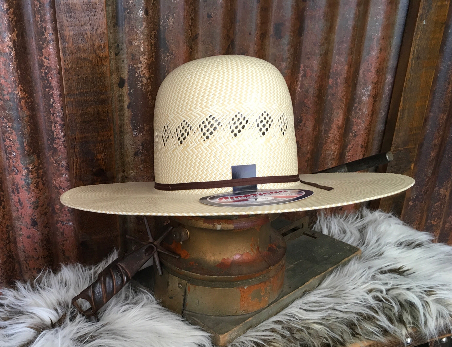 Straw hats American 5800 open crown