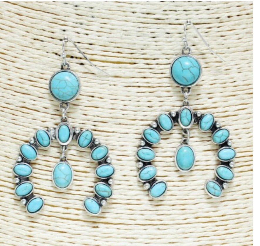Teardrop, squash blossom or western blossom earrings turquoise or multi colored stone AE3673 AE3673 AE3675 AE3674 SE0758