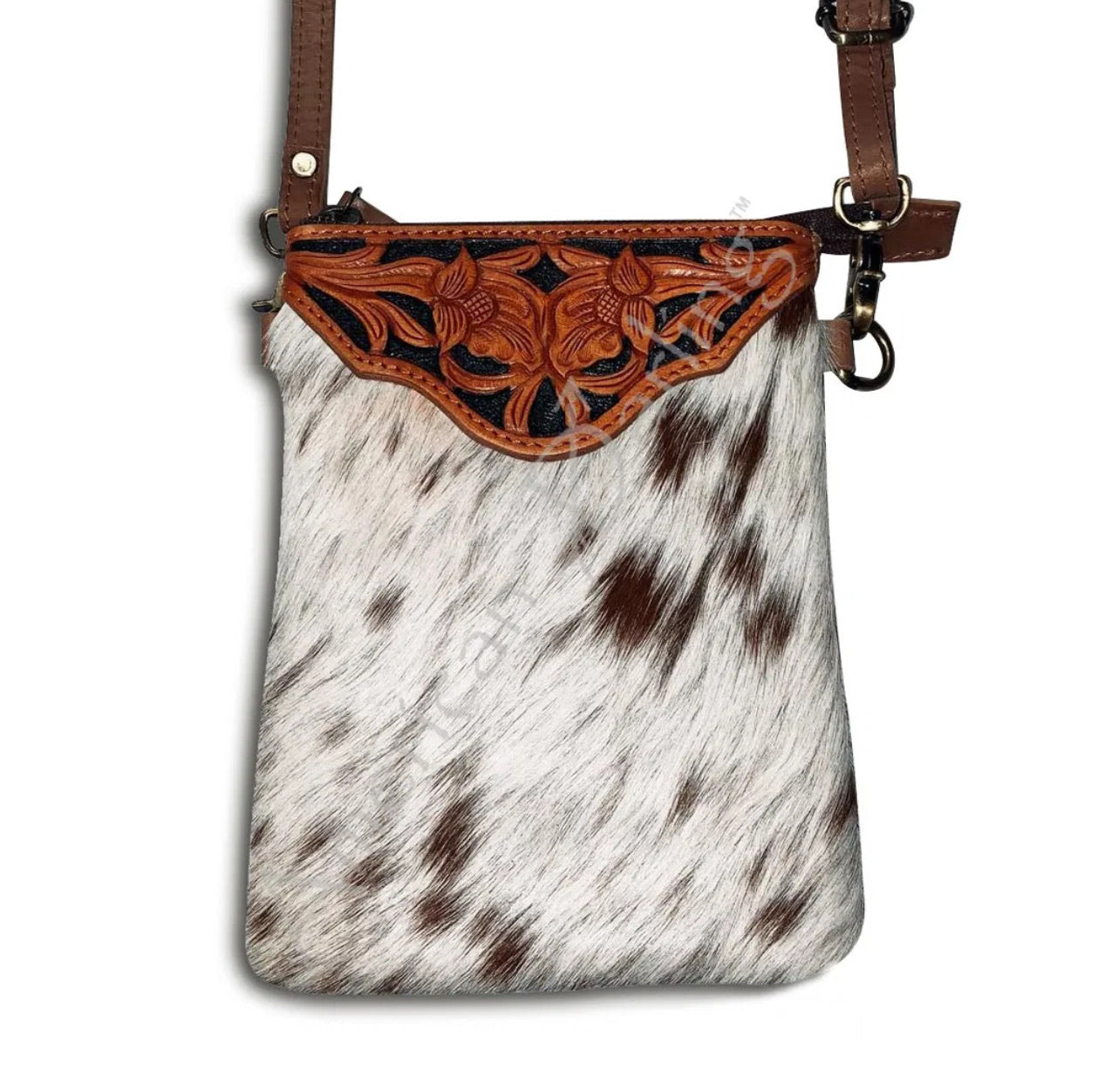 Purses American Darling Hide on Cross Body ADBG406TAN ADBG406TAW ADBG406BRW
