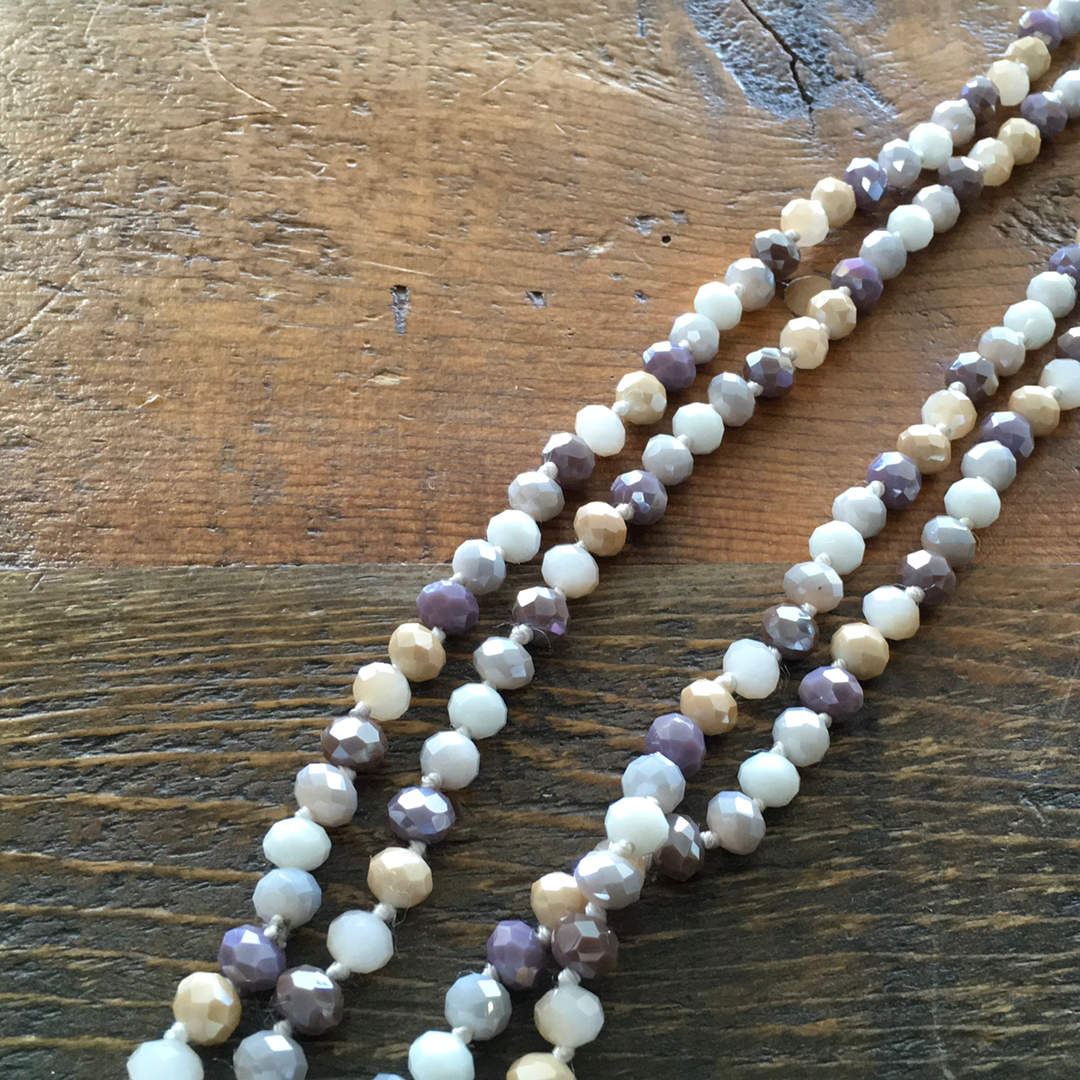 Necklaces sparkle beads in different colors RZN36005