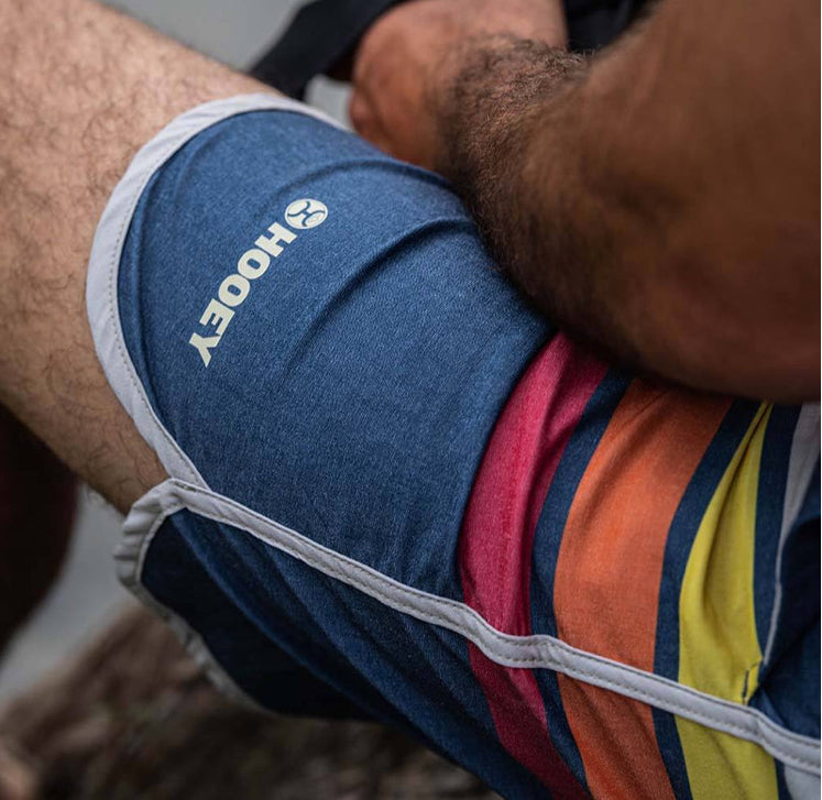 Shorts Men’s Hooey Shaka Navy/ Multi Stripe Board Shorts HB2011NV-PACKED