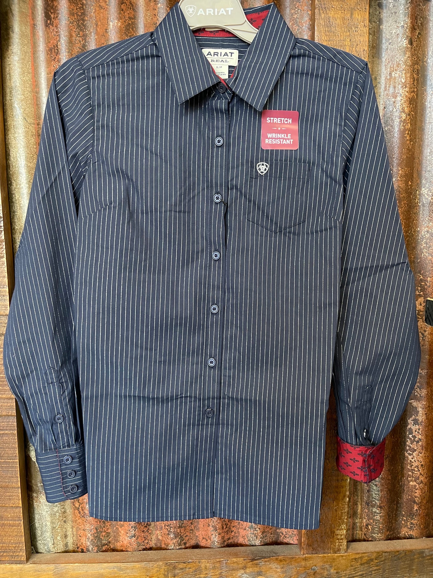 Shirts Women’s Ariat Navy Pinstriped 10037933