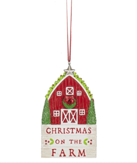 Christmas ornaments Ganz MX 181667 Barn