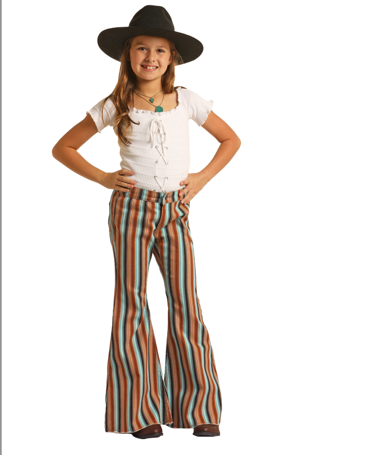 Jeans Kid’s Girls Rock & Roll Denim Bell Bottom RRGD7PRZQX
