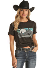 Shirts Men’s Women’s Rock & Roll Graphic Tee Black RRUT21R065