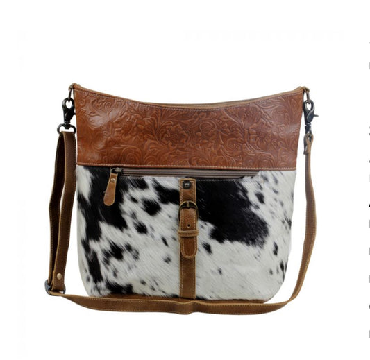 Purses Myra Bags Snooze Leather and Hair on Bag S-2846