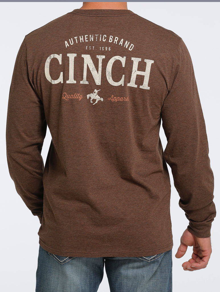 Shirts Men’s Cinch Brown Cinch Logo Tee MTT1721003