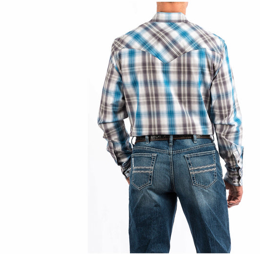 Shirts Men’s sale Cinch Blue plaid MTW1301030