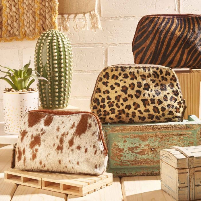 Wallets Purses Myra Bag Snow Flakes Hair-on Pouch S-3428