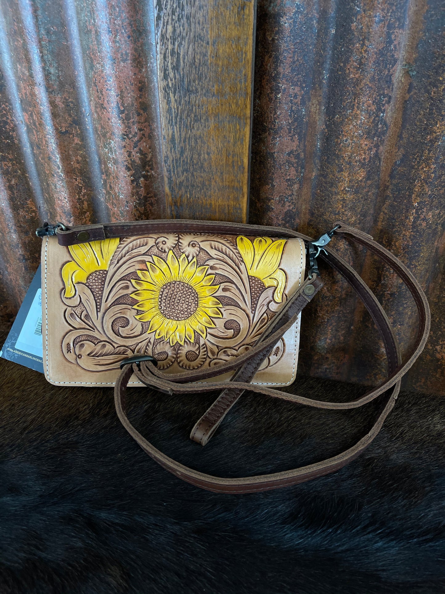 Purses American Darling Mustard Clutch/Purse ADBG554