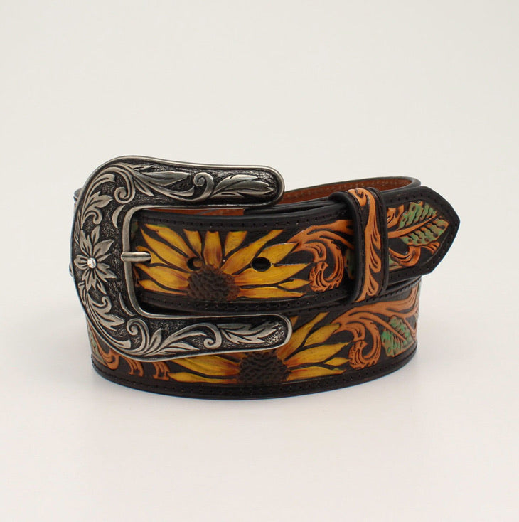 Belts Women’s M&F Tooled Sunflower N320002301