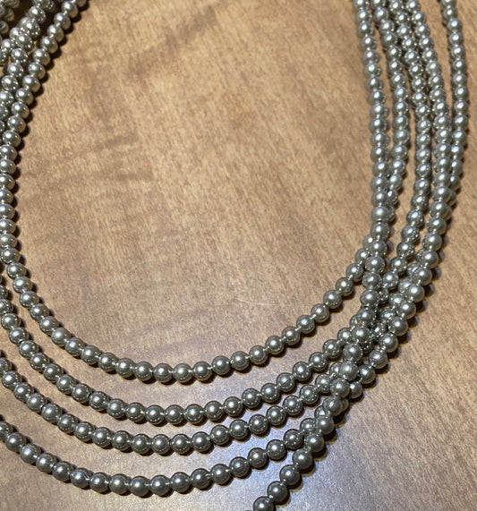 18 inch 4 mm Navajo pearl necklace 021