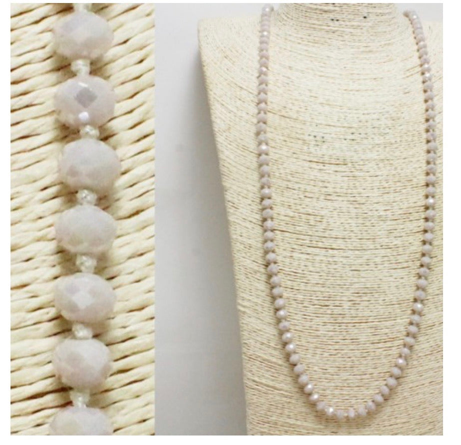 Necklaces sparkle beads in different colors RZN36005