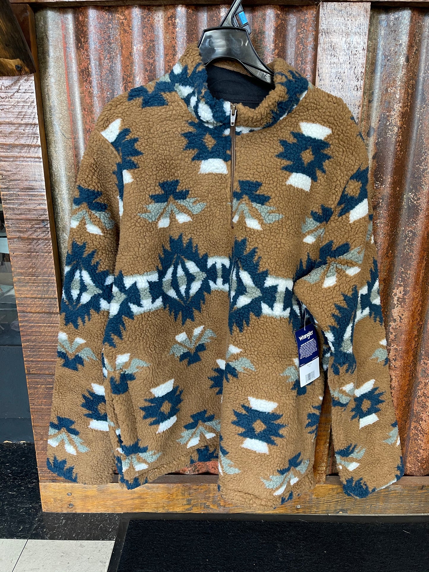 Men’s Outerwear Wrangler Pullover Multi Brown MZ316EREG00