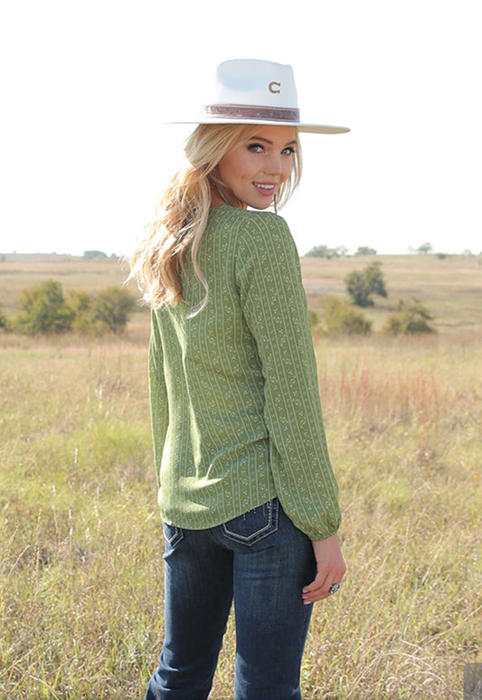 Shirts Women’s Cruel Green Floral Blouse