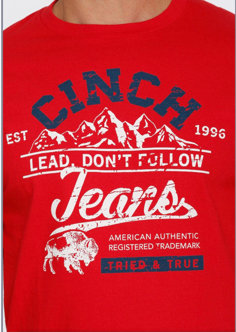 Shirts Men’s Cinch Tee Red MTT1690488