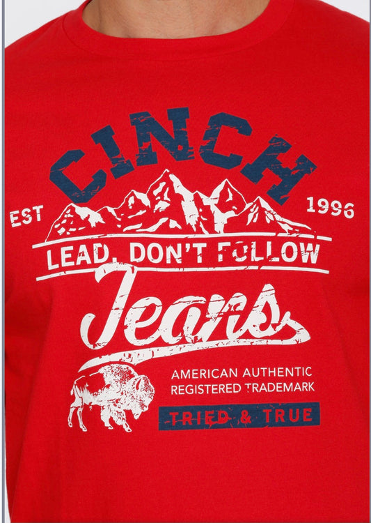 Shirts Men’s Cinch Tee Red MTT1690488