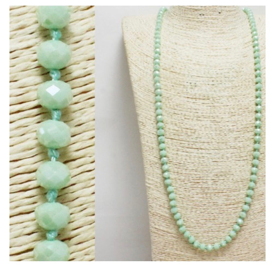 Necklaces sparkle beads in different colors RZN36005