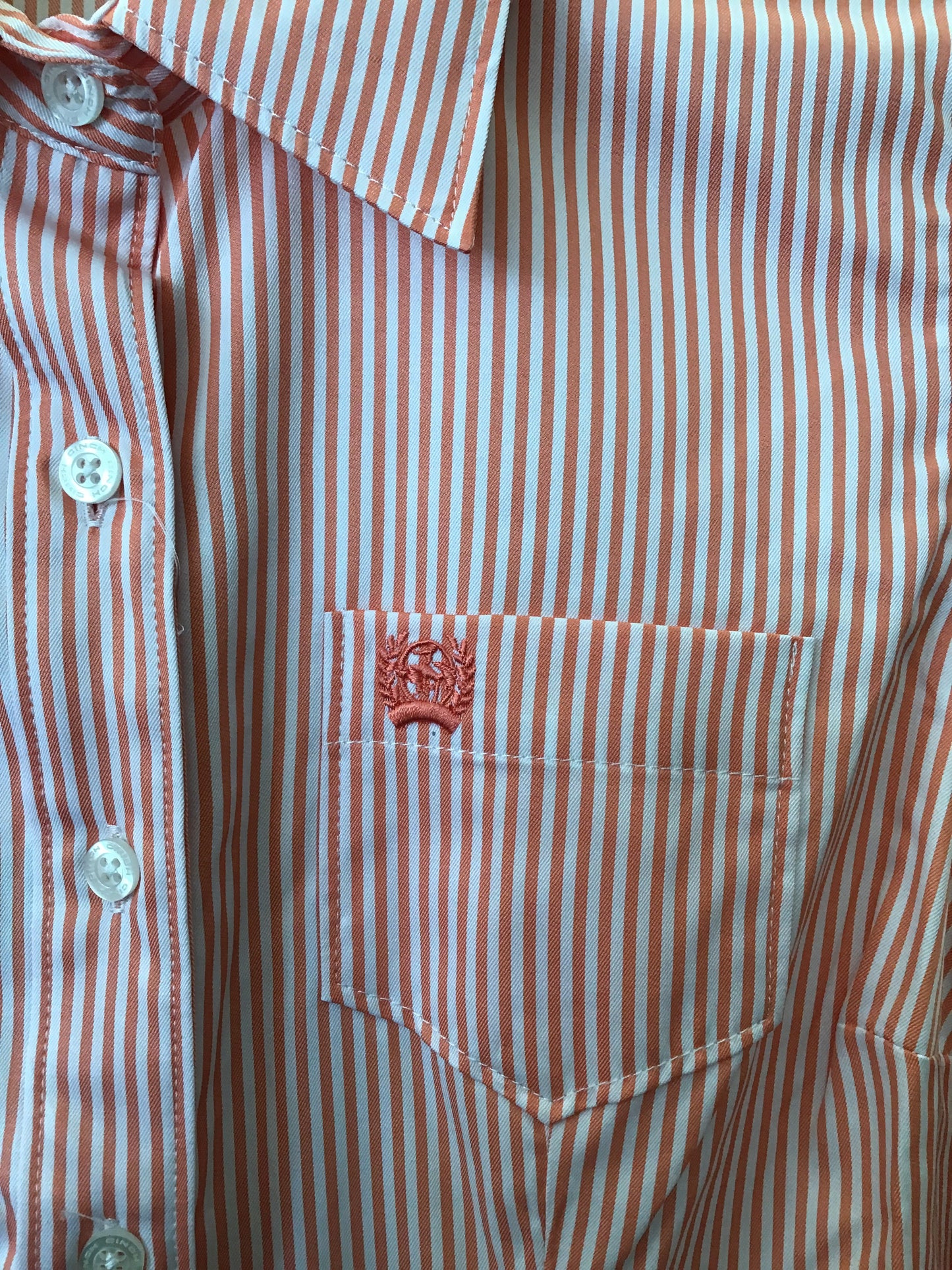 Shirts Women’s Cinch Shirt Coral-Peach Stripe MSW9164089